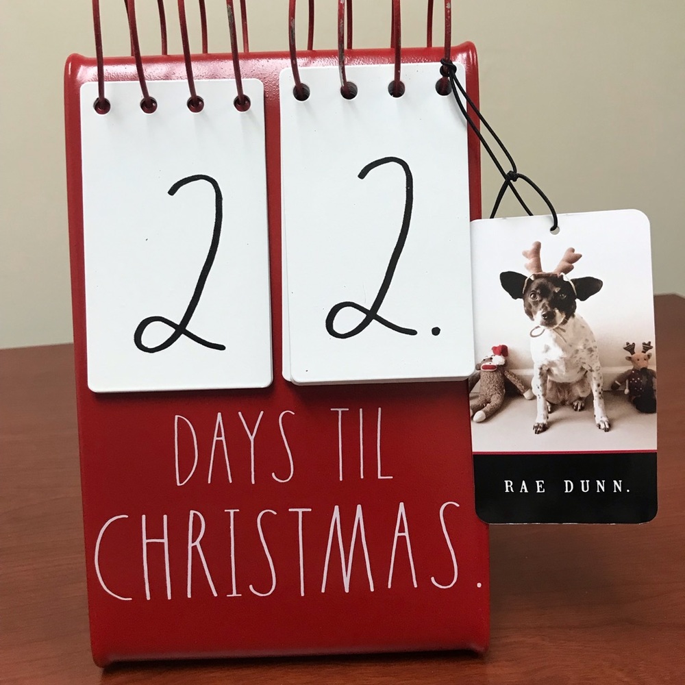 Rae Dunn Days Til Christmas Flip Calendar
